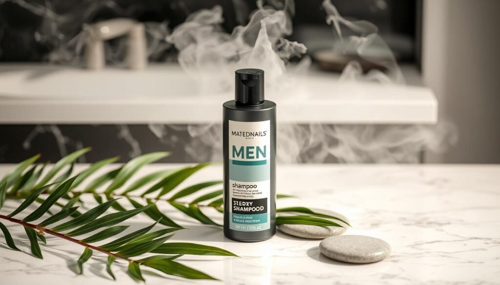 champú para cabello masculino