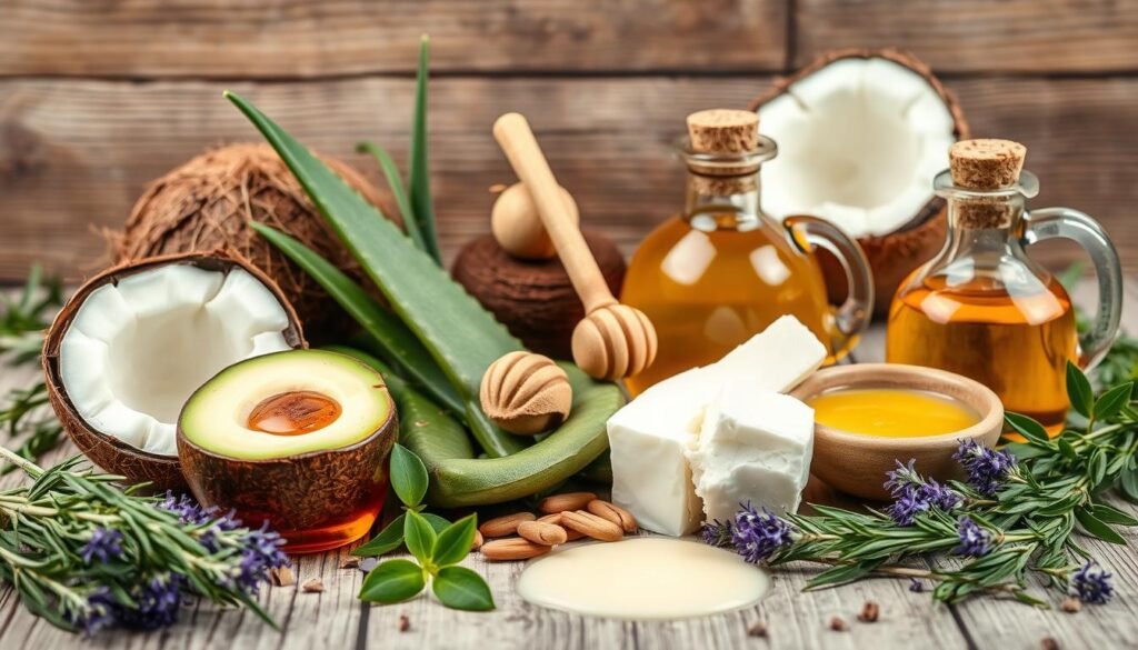 ingredientes naturales para el cuidado del cabello seco