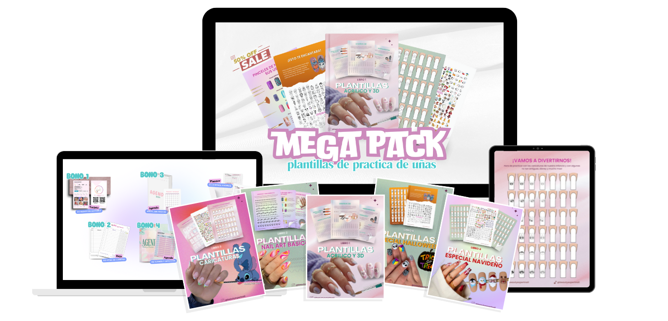 Mega Pack de plantillas en computadora, tablet y teléfono